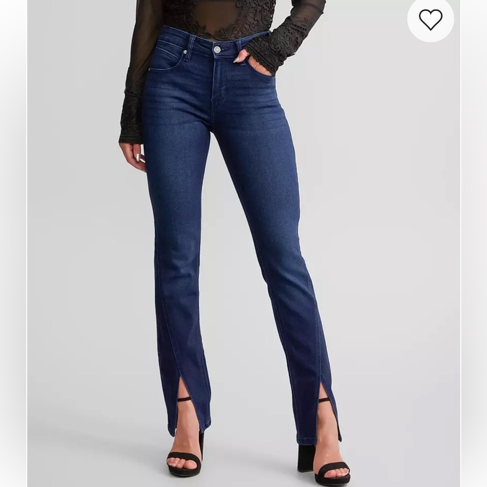 Mid-Rise Split Straight Stretch Jean KANCAN Women’s 26/32